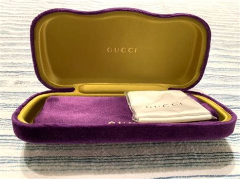 gucci sunglasses case purple|brand new Gucci case sunglasses.